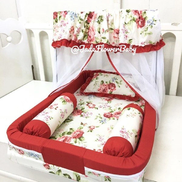 Kasur Bayi Red Flower